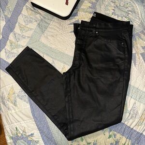 Ladies High-Rise Skinny Black PLeather Jeans 💋🔥